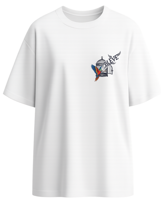 Unisex Oversized Freedom White T-Shirt