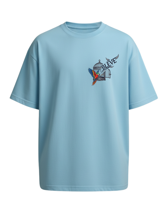 Unisex Oversized Freedom Sky Blue T-Shirt