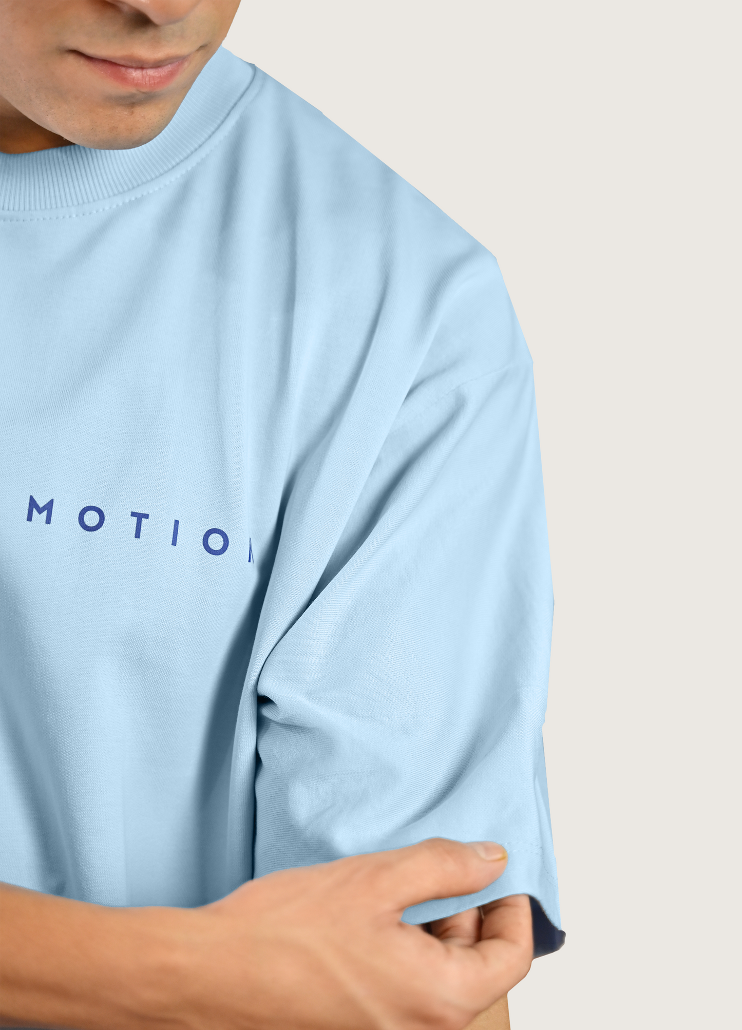Aspire Oversized Fit Sky Blue T-Shirt