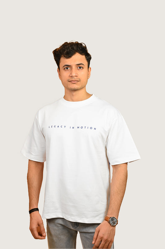 Aspire Oversized Fit White T-Shirt