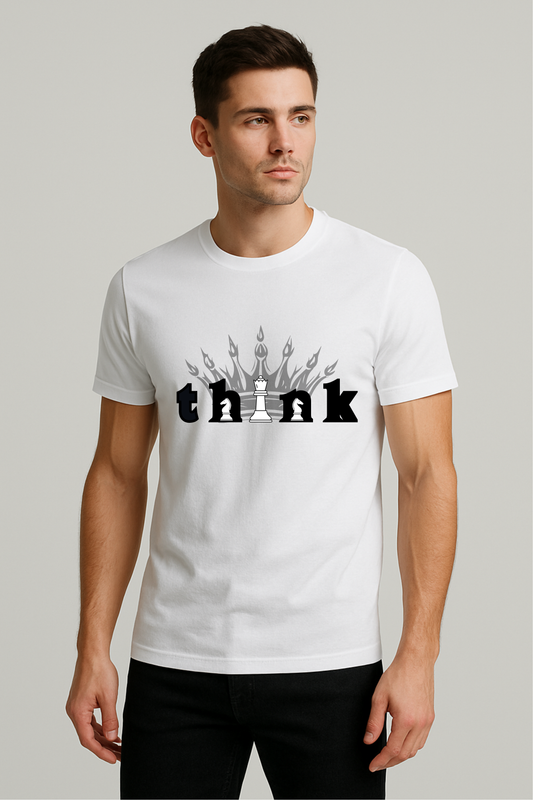 Think Printed Unisex Regular Fit T-Shirt
