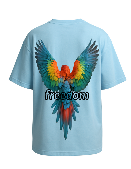 Unisex Oversized Freedom Sky Blue T-Shirt