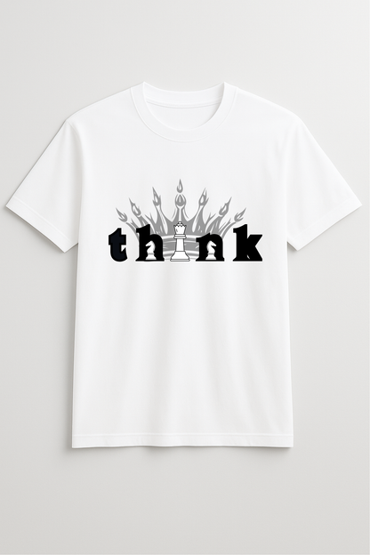 Think Printed Unisex Regular Fit T-Shirt