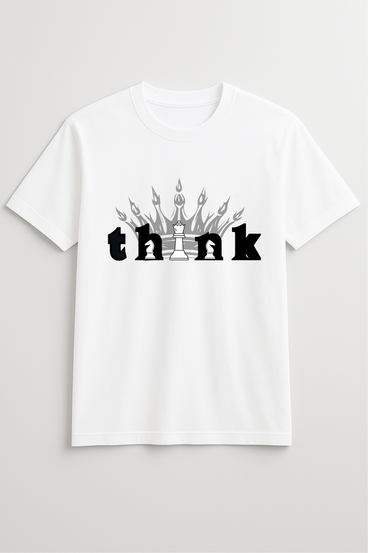 Think Printed Unisex Regular Fit T-Shirt